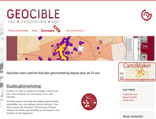 Tablet Screenshot of geocible.com